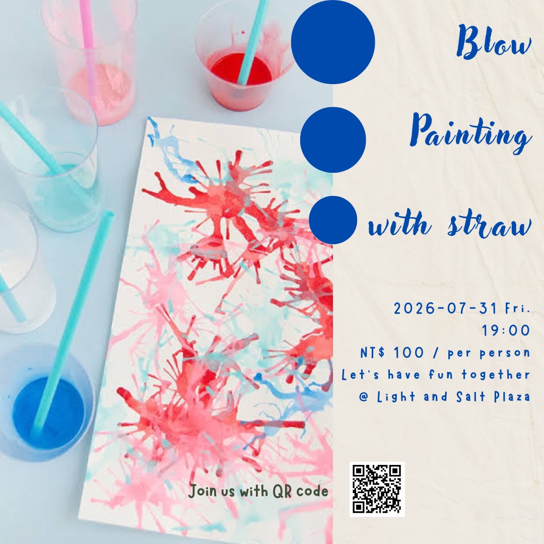 Blow Painting with straw
